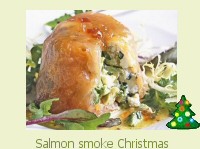Salmon smoke Christmas